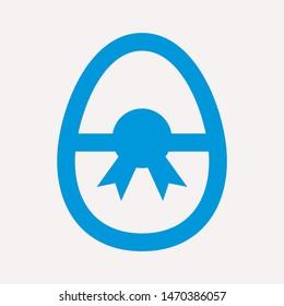 easter eggs simple icon isolated sign symbol vector illustration - vector  