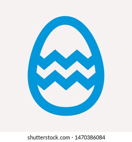 easter eggs simple icon isolated sign symbol vector illustration - vector  