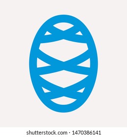 easter eggs simple icon isolated sign symbol vector illustration - vector  