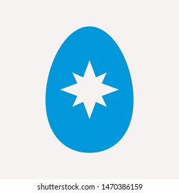 easter eggs simple icon isolated sign symbol vector illustration - vector  