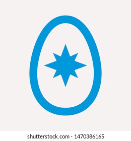 easter eggs simple icon isolated sign symbol vector illustration - vector  