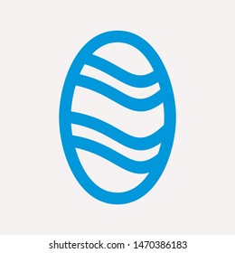 easter eggs simple icon isolated sign symbol vector illustration - vector  