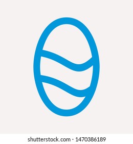 easter eggs simple icon isolated sign symbol vector illustration - vector  