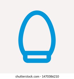 easter eggs simple icon isolated sign symbol vector illustration - vector  