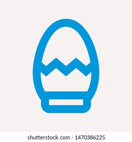 easter eggs simple icon isolated sign symbol vector illustration - vector  
