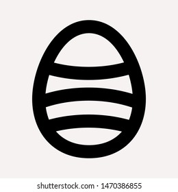 easter eggs simple icon isolated sign symbol vector illustration - vector  