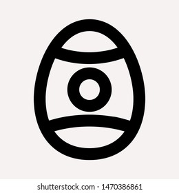 easter eggs simple icon isolated sign symbol vector illustration - vector  