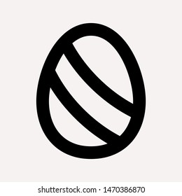 easter eggs simple icon isolated sign symbol vector illustration - vector  