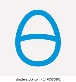 easter eggs simple icon isolated sign symbol vector illustration - vector  