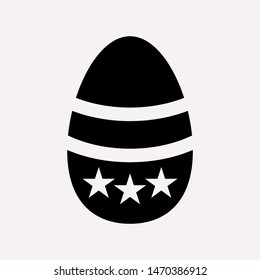 easter eggs simple icon isolated sign symbol vector illustration - vector  