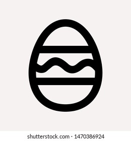 easter eggs simple icon isolated sign symbol vector illustration - vector  