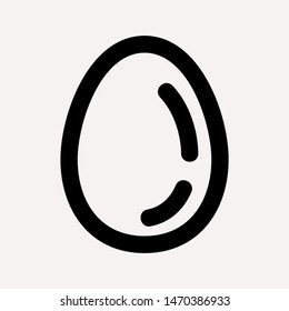 easter eggs simple icon isolated sign symbol vector illustration - vector  