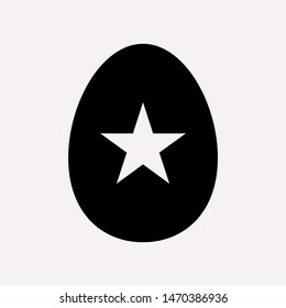 easter eggs simple icon isolated sign symbol vector illustration - vector  