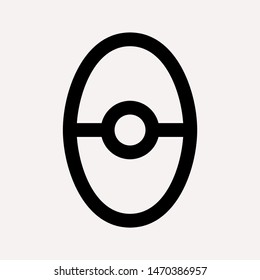easter eggs simple icon isolated sign symbol vector illustration - vector  