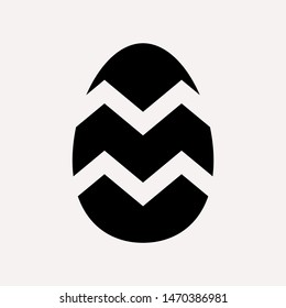 easter eggs simple icon isolated sign symbol vector illustration - vector  