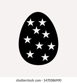 easter eggs simple icon isolated sign symbol vector illustration - vector  