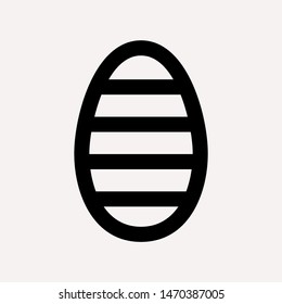 easter eggs simple icon isolated sign symbol vector illustration - vector  