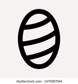 easter eggs simple icon isolated sign symbol vector illustration - vector  