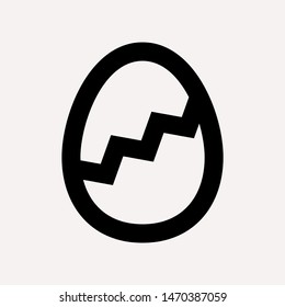 easter eggs simple icon isolated sign symbol vector illustration - vector  