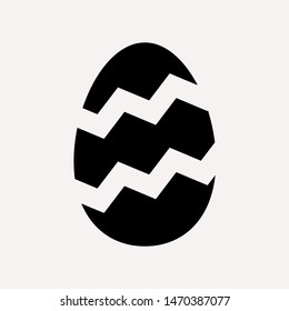 easter eggs simple icon isolated sign symbol vector illustration - vector  