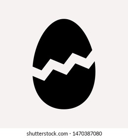 easter eggs simple icon isolated sign symbol vector illustration - vector  