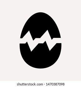 easter eggs simple icon isolated sign symbol vector illustration - vector  