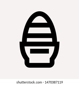 easter eggs simple icon isolated sign symbol vector illustration - vector  