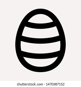 easter eggs simple icon isolated sign symbol vector illustration - vector  