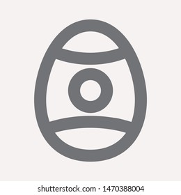 easter eggs simple icon isolated sign symbol vector illustration - vector  