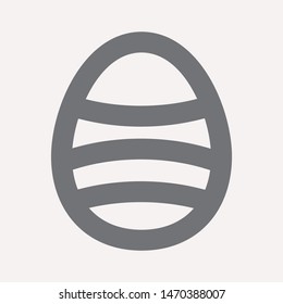 easter eggs simple icon isolated sign symbol vector illustration - vector  