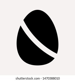 easter eggs simple icon isolated sign symbol vector illustration - vector  