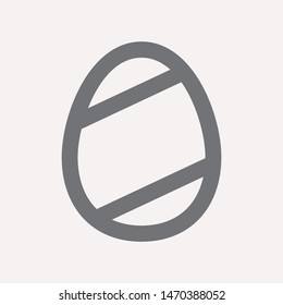 easter eggs simple icon isolated sign symbol vector illustration - vector  