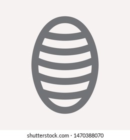 easter eggs simple icon isolated sign symbol vector illustration - vector  