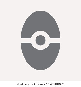 easter eggs simple icon isolated sign symbol vector illustration - vector  