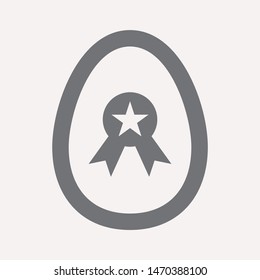easter eggs simple icon isolated sign symbol vector illustration - vector  