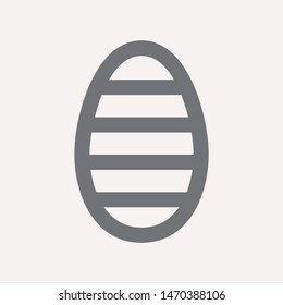 easter eggs simple icon isolated sign symbol vector illustration - vector  