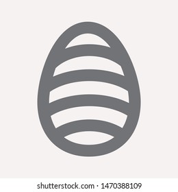 easter eggs simple icon isolated sign symbol vector illustration - vector  