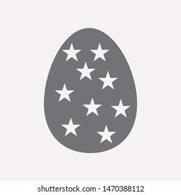 easter eggs simple icon isolated sign symbol vector illustration - vector  