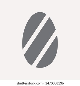 easter eggs simple icon isolated sign symbol vector illustration - vector  