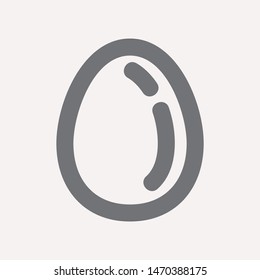 easter eggs simple icon isolated sign symbol vector illustration - vector  