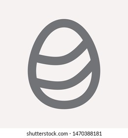 easter eggs simple icon isolated sign symbol vector illustration - vector  