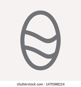easter eggs simple icon isolated sign symbol vector illustration - vector  