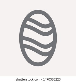 easter eggs simple icon isolated sign symbol vector illustration - vector  