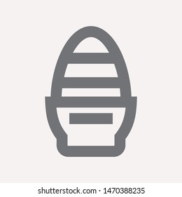 easter eggs simple icon isolated sign symbol vector illustration - vector  