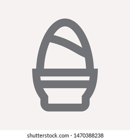 easter eggs simple icon isolated sign symbol vector illustration - vector  