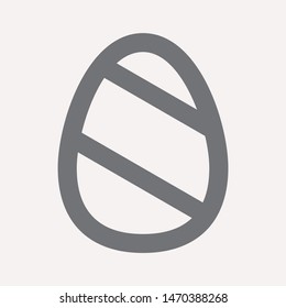 easter eggs simple icon isolated sign symbol vector illustration - vector  