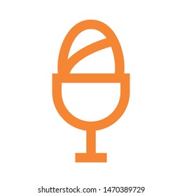 easter eggs simple icon isolated sign symbol vector illustration - vector  