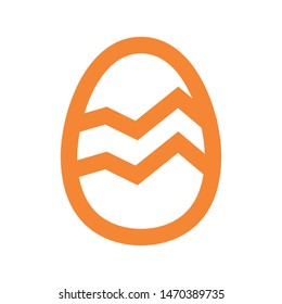 easter eggs simple icon isolated sign symbol vector illustration - vector  