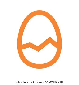 easter eggs simple icon isolated sign symbol vector illustration - vector  