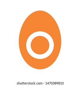 easter eggs simple icon isolated sign symbol vector illustration - vector  